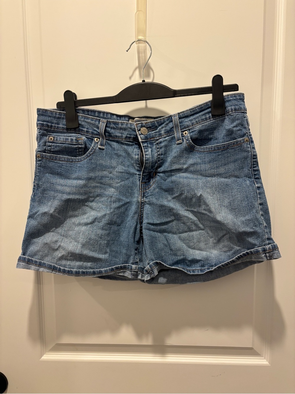 Signature by Levi Strauss Light Blue Denim Jean Shorts